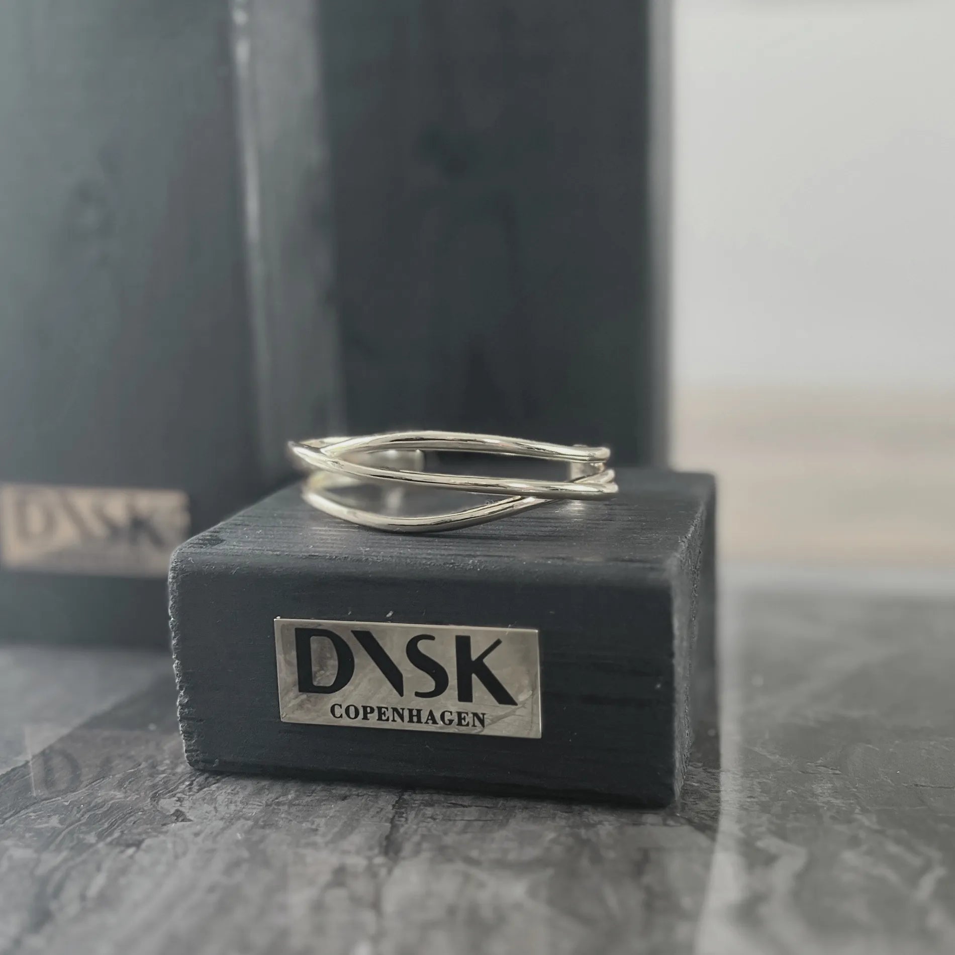 Passion Waterproof 3 String Cuff Bracelet Silver Plating