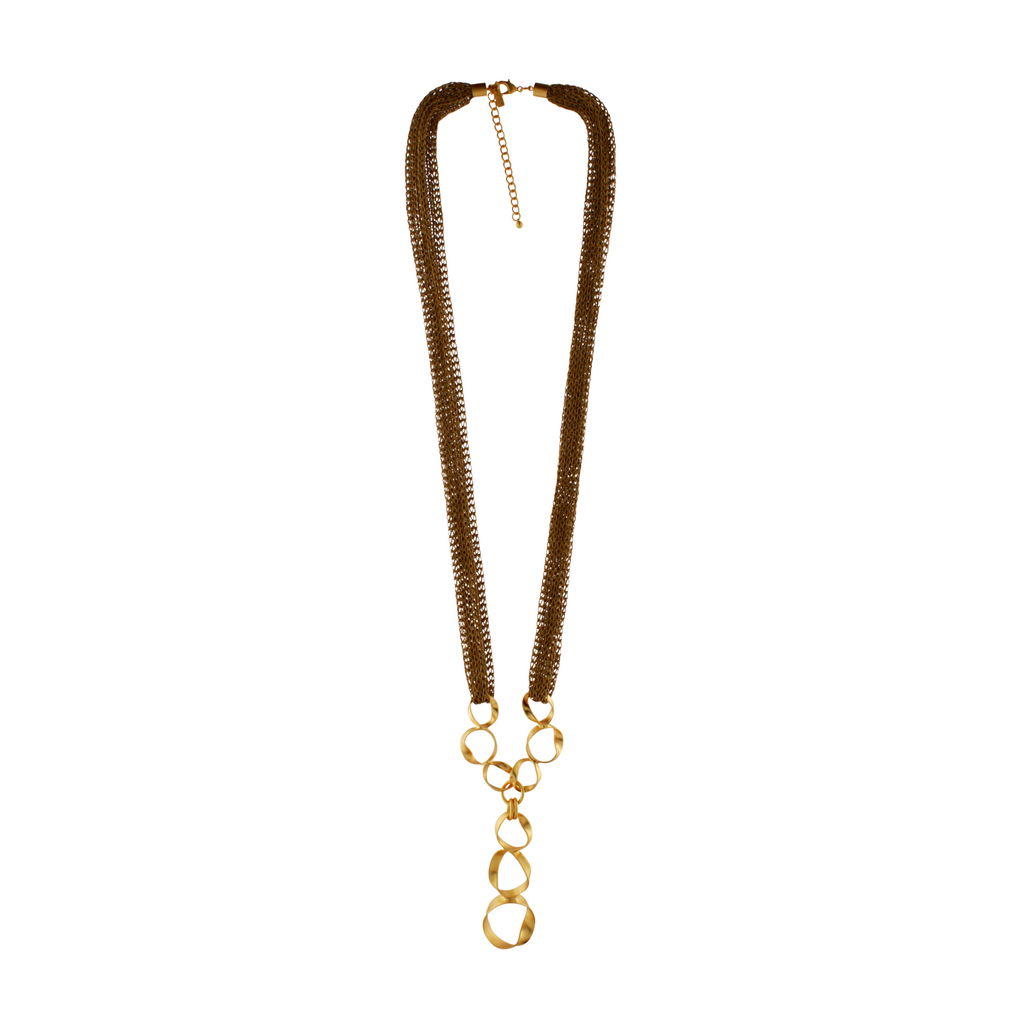 Anastazia IN:STORE Long Knittet Fluid Necklace Gold Plating
