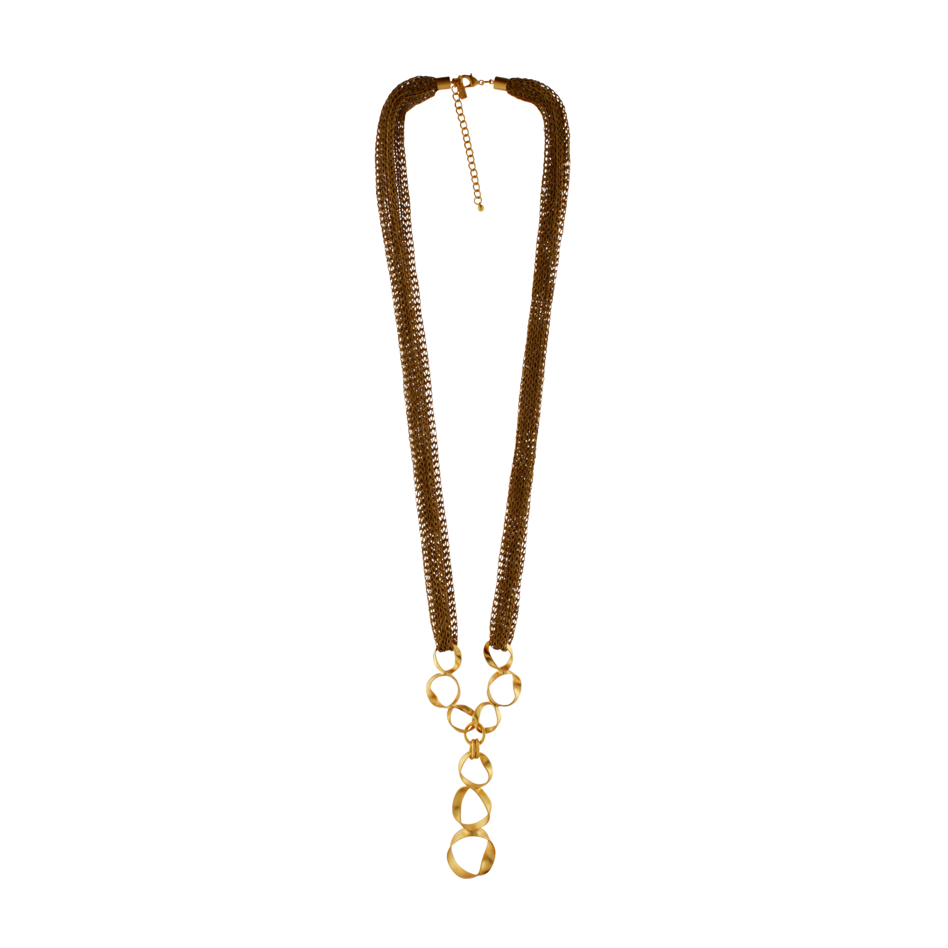 Anastazia IN:STORE Long Knittet Fluid Necklace Gold Plating